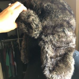 Faux fur trapper hat
